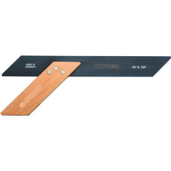 Gehrmaß Schenkel L.300mm 45Grad u.135Grad Winkelmaß Buchenholz TECWERK