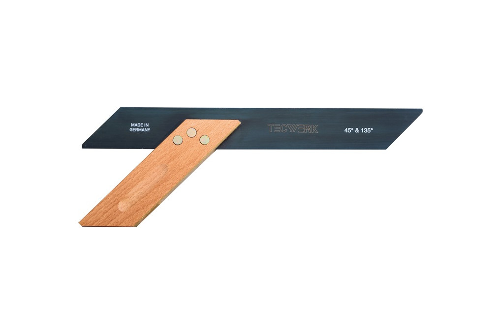 Gehrmaß Schenkel L.300mm 45Grad u.135Grad Winkelmaß Buchenholz TECWERK Gehrmaß Schenkel L.300mm 45Grad u.135Grad Winkelmaß Buchenholz TECWERK