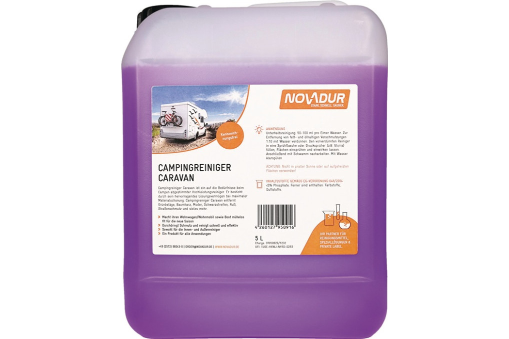 Campingreiniger Caravan 5l Kanister NOVADUR Campingreiniger Caravan 5l Kanister NOVADUR