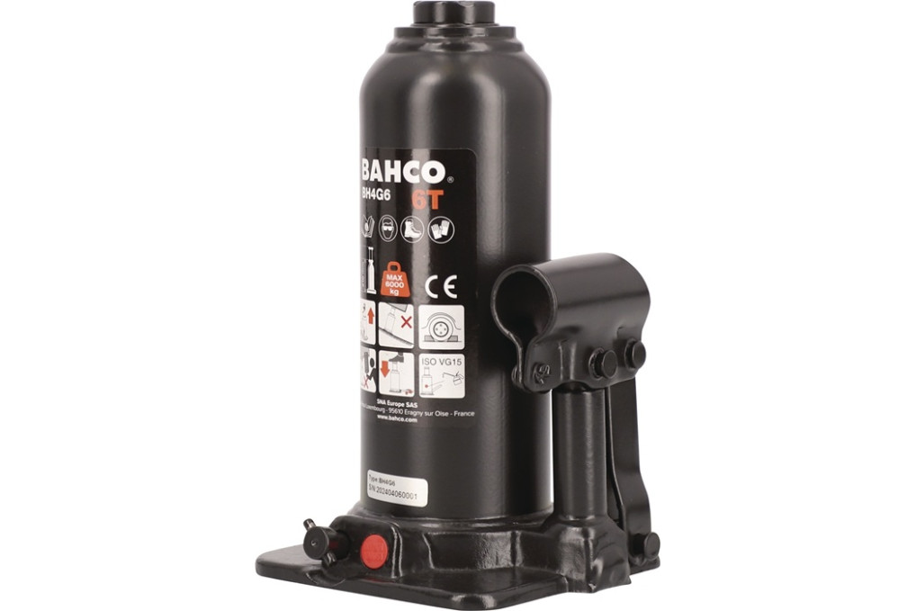 Flaschenwagenheber Trgf.6 t Hub 416mm Bau H.210mm BAHCO Flaschenwagenheber Trgf.6 t Hub 416mm Bau H.210mm BAHCO