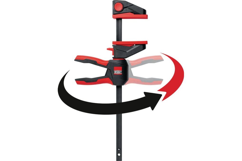 Einhandzwinge EZ360 Spann W.110mm A.40mm Spreiz W.104 208mm BESSEY Einhandzwinge EZ360 Spann W.110mm A.40mm Spreiz W.104 208mm BESSEY