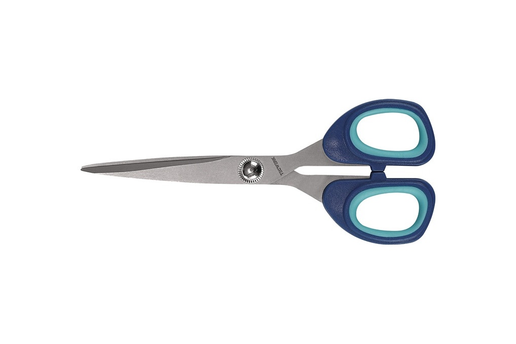 Universalschere 180mm m.2K Auge titanbeschichtet schwarz grau TECWERK Universalschere 180mm m.2K Auge titanbeschichtet schwarz grau TECWERK