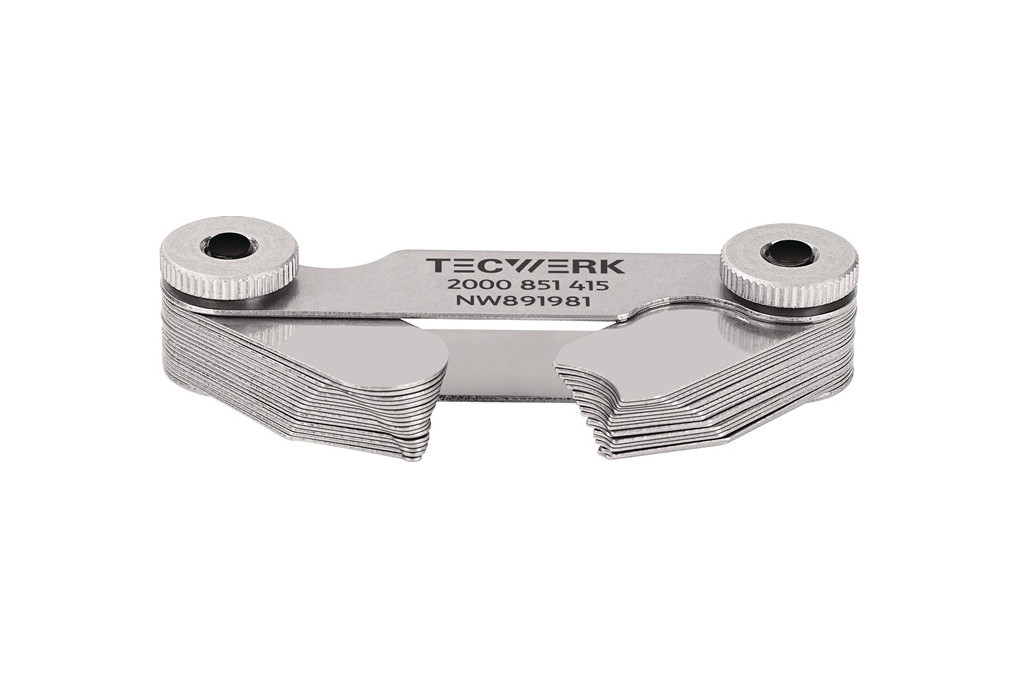 Radienschablone 1,0 7mm Bl.17 St.TECWERK
