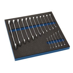 Werkzeugmodul 18 tlg.2 3 Modul Schlüsswelweiten 6 24mm TECWERK