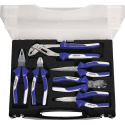 Zangensatz Inh.6 tlg.verchr.Ku. Koffer TECWERK