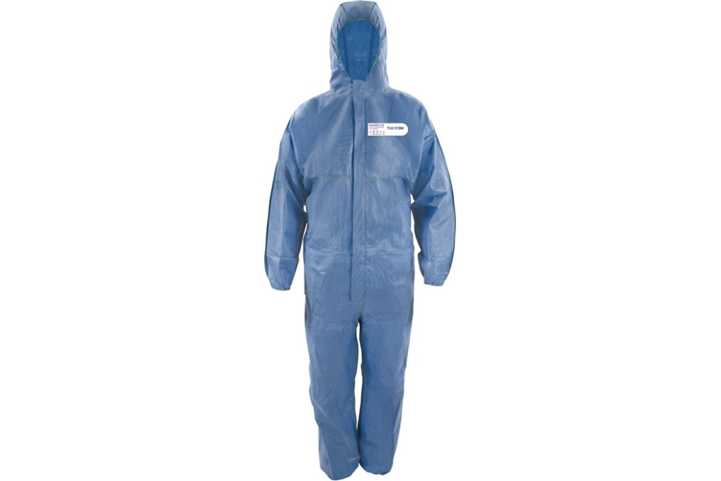 Schutzoverall CoverTex® Gr.L blau PSA III TECWERK