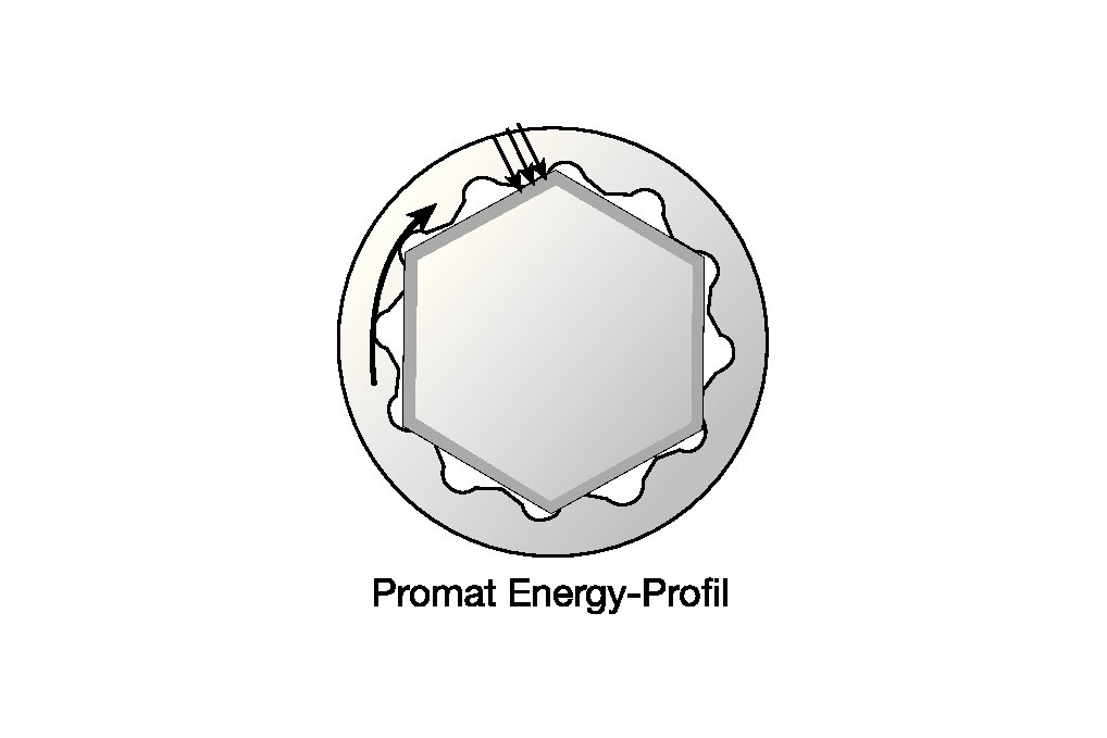 Ringmaulschlüsselsatz 12 tlg.SW 6 22mm Form B CV Stahl TECWERK