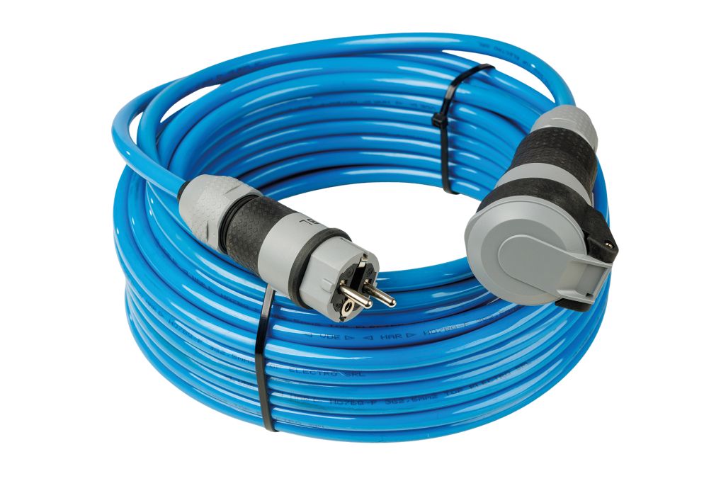 PUR Verlängerungkabel230 V, grün mit 25 Meter