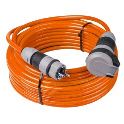 PUR Verlängerungkabel230 V, grün mit 25 Meter