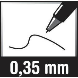 Pentel Gelroller EnerGel BL27 BX 0,35mm Kappenmodell rot