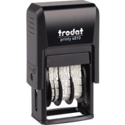 trodat Datumstempel Printy Dater 4810 70381 20x3,8mm grau schwarz