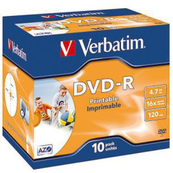 Verbatim DVD R 43521 16x 4,7GB 120Min. Jewelcase 10 St. Pack