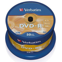 Verbatim DVD R 43548 16x 4,7GB 120Min. Spindel 50 St. Pack.