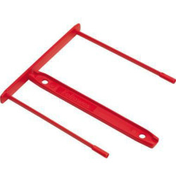 Bankers Box Abheftbügel 0089602 85mm Kunststoff rot 100 St. Pack.