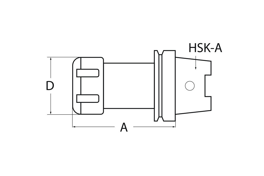 Spannzangenfutter ER DIN 69893A Spann D.2 16mm HSK A63 A. L.100mm TECWERK Spannzangenfutter ER DIN 69893A Spann D.2 16mm HSK A63 A. L.100mm TECWERK