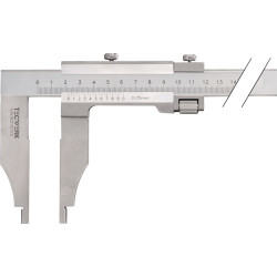 Werkstattmessschieber DIN 862 250mm Schnabel L.75mm TECWERK