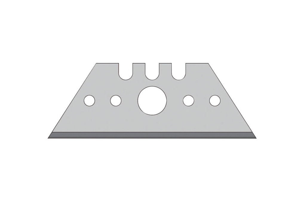 Trapezklinge L52xB18,7xS0,65mm m.Lochung 10 St. Spender TECWERK Trapezklinge L52xB18,7xS0,65mm m.Lochung 10 St. Spender TECWERK