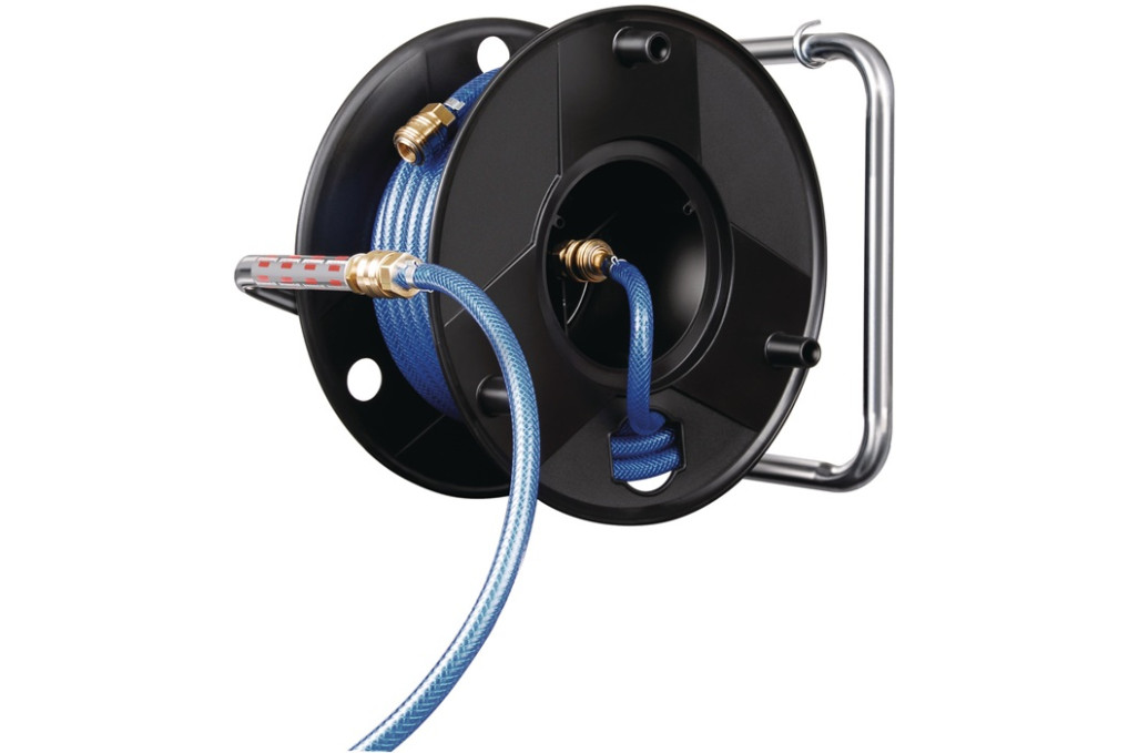 Druckluftschlauchtrommel Anti Twist f.Druckluft L.20m Ausgang 3 8 Zoll AG