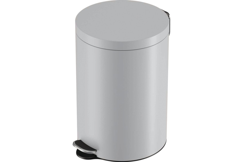 Tretabfallsammler Selekta 20l D290xH435mm Stahlbl.grau HAILO Tretabfallsammler Selekta 20l D290xH435mm Stahlbl.grau HAILO