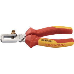Abisolierzange L.160mm VDE verchr.Mehrkomp. Hüllen m.Öffnungsf.TECWERK