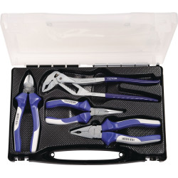 Zangensatz Inh.4 tlg.verchr.Ku. Koffer TECWERK