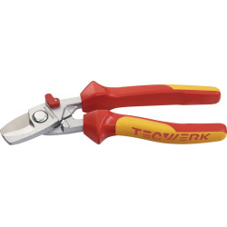 Kabelschere L.180mm Kopf pol.VDE Mehrkomp. Hüllen TECWERK