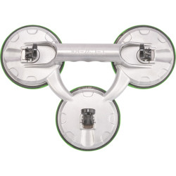 Saugheber Trgf.100kg Kopf D.118mm 3 Köpfe Alu TECWERK