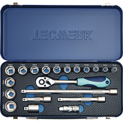 Steckschlüsselsatz 20 tlg.3 8 Zoll SW 8 22mm Z.30 6KT TECWERK