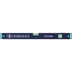 Wasserwaage 60cm Alu.blau Spiegellibelle max.±0,5 mm m TECWERK