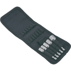 Steckschlüsselsortiment 5 tlg.SW 6 7 8 10 13mm Antr.1 4 Zoll 6KT E6,3 TECWERK