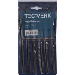 Nadelfeilensatz L.160mm Hieb 2 6 tlg.TECWERK
