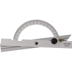 Winkelmesser Gradbogen D.200mm Schienen L.400mm TECWERK