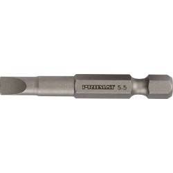 Bit f.Schlitzschrauben 5,5mm L.50mm 1 4 Zoll E6,3 Schneidenstärke 1mm TECWERK