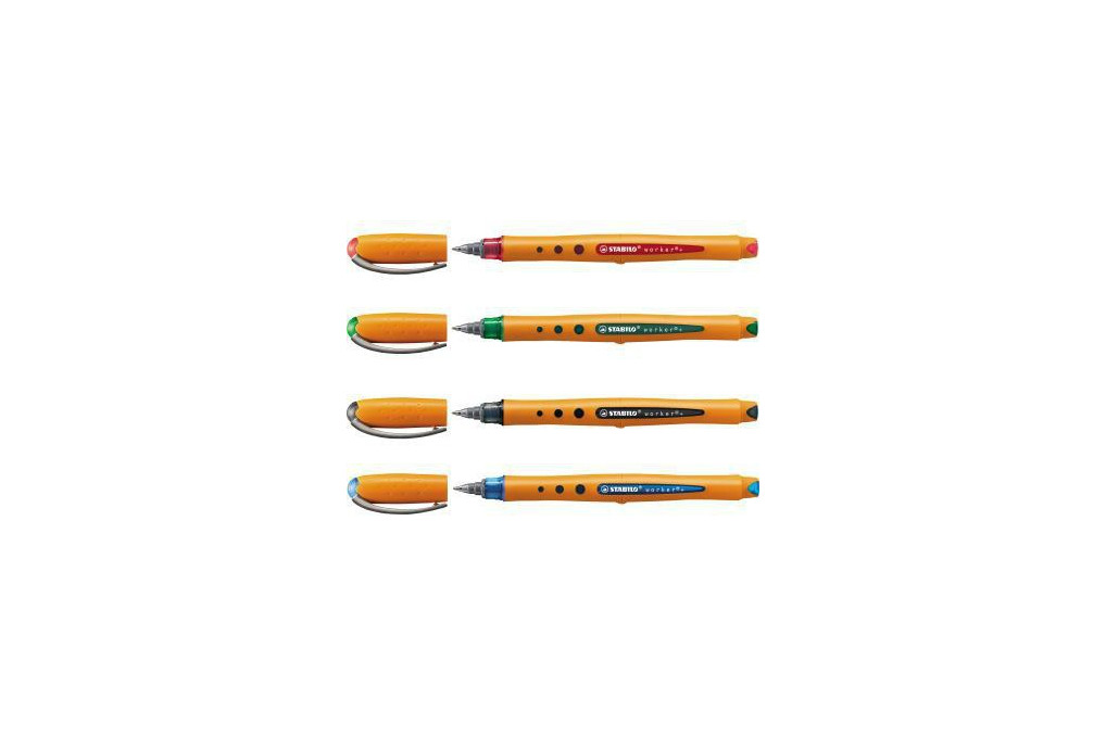 STABILO Rollerball bionic worker fine 2016 40 0,3mm Kappenmodell rt STABILO Rollerball bionic worker fine 2016 40 0,3mm Kappenmodell rt