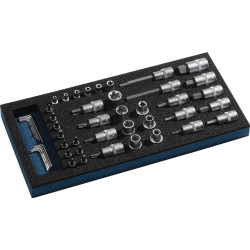 Werkzeugmodul 46 tlg.1 3 Modul Steckschlü.TECWERK