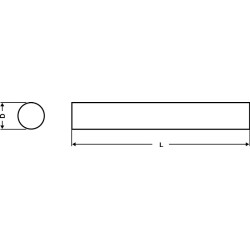 Drehling DIN 4964 Form A rd.D.12mm HSS EW9Co10 1.3207 L.100mm WILKE Drehling DIN 4964 Form A rd.D.12mm HSS EW9Co10 1.3207 L.100mm WILKE