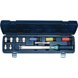 Drehmomentschlüsselset 12 tlg.40 200 Nm 1 2 Zoll 9 Einsätze Verlängerung TECWERK