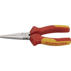 Langbeckzange Gesamt L.160mm Zange verchr.lang,fl.VDE Mehrkomp. Hüllen TECWERK