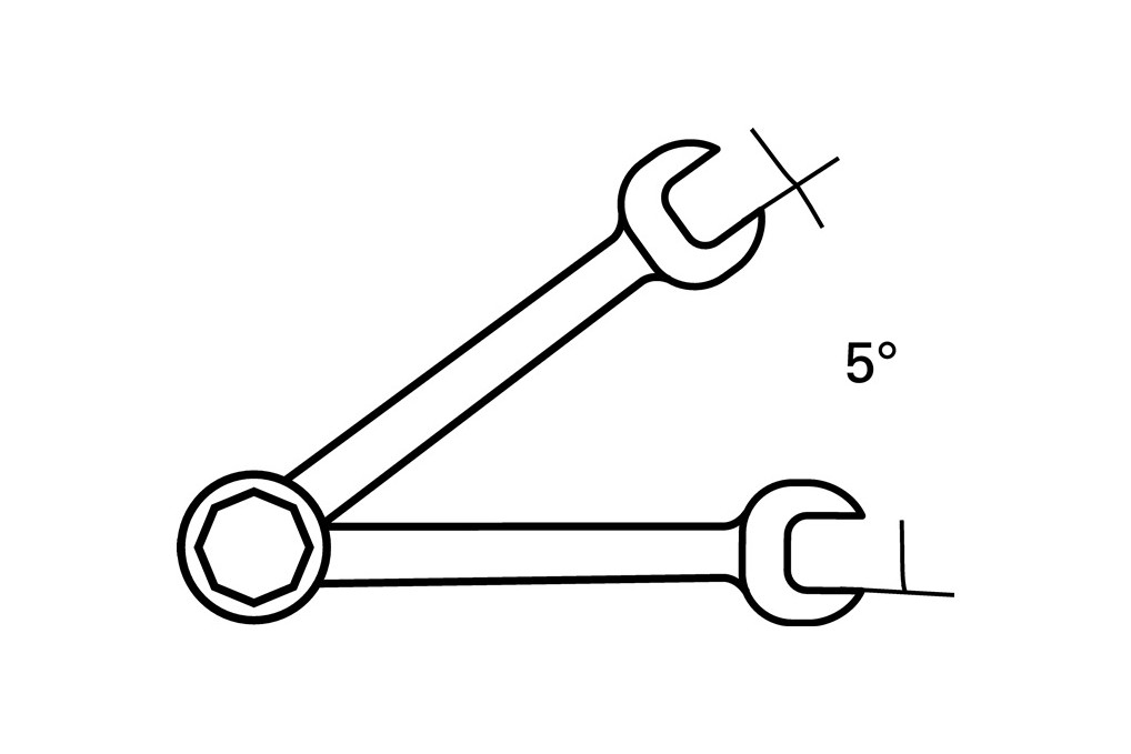 Maulringratschenschlüssel SW 17mm L.233mm Rings.flex.TECWERK