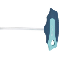 Stiftschlüssel m.Quergr.SW 8mm Klingen L.200mm S2 Stahl TECWERK