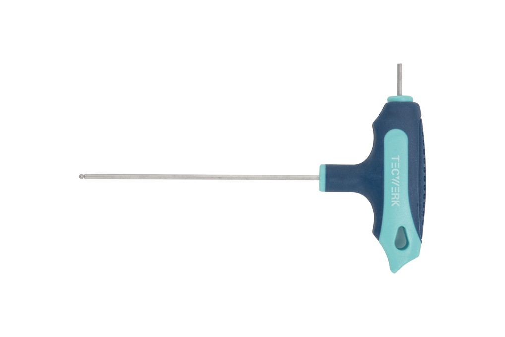 Stiftschlüssel m.Quergr.SW 2mm Klingen L.100mm m.Seitenabtr.u.Kugelk.TECWERK