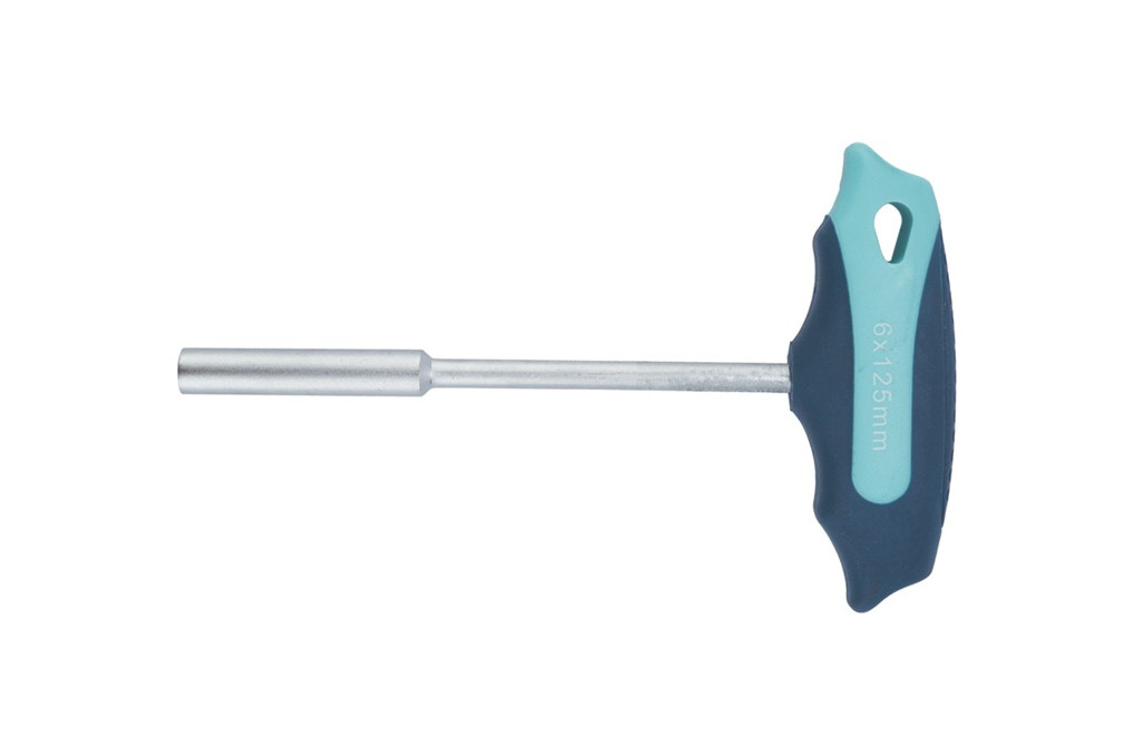 Sechskantsteckschlüssel SW 6mm Klingen L.125mm Ausf.2K Griff m.Quergr.TECWERK Sechskantsteckschlüssel SW 6mm Klingen L.125mm Ausf.2K Griff m.Quergr.TECWERK