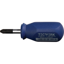 Schraubendreher Gr.PZD 2 Klingen L.25mm 1K Griff Rundkl.TECWERK