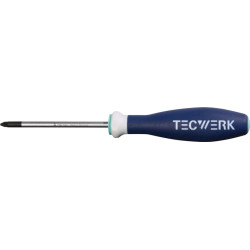 Schraubendreher Gr.PZD 1 Klingen L.80mm 3K Griff Rundkl.TECWERK