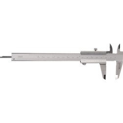 Taschenmessschieber DIN 862 150mm m.Schr.eck.f.Linkshänder TECWERK