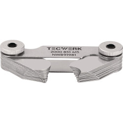 Radienschablone 15,5 25mm Bl.15 St.TECWERK