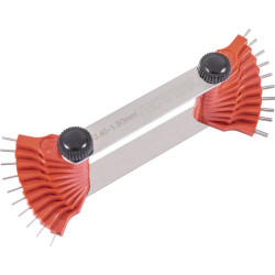 Düsenlehre 0,45 1,50mm Stiftanzahl 20 St.TECWERK