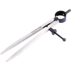 Federzirkel L.250mm m.Schnellspannmutter TECWERK