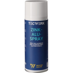 Zinkaluspray alufarben 400ml Spraydose TECWERK