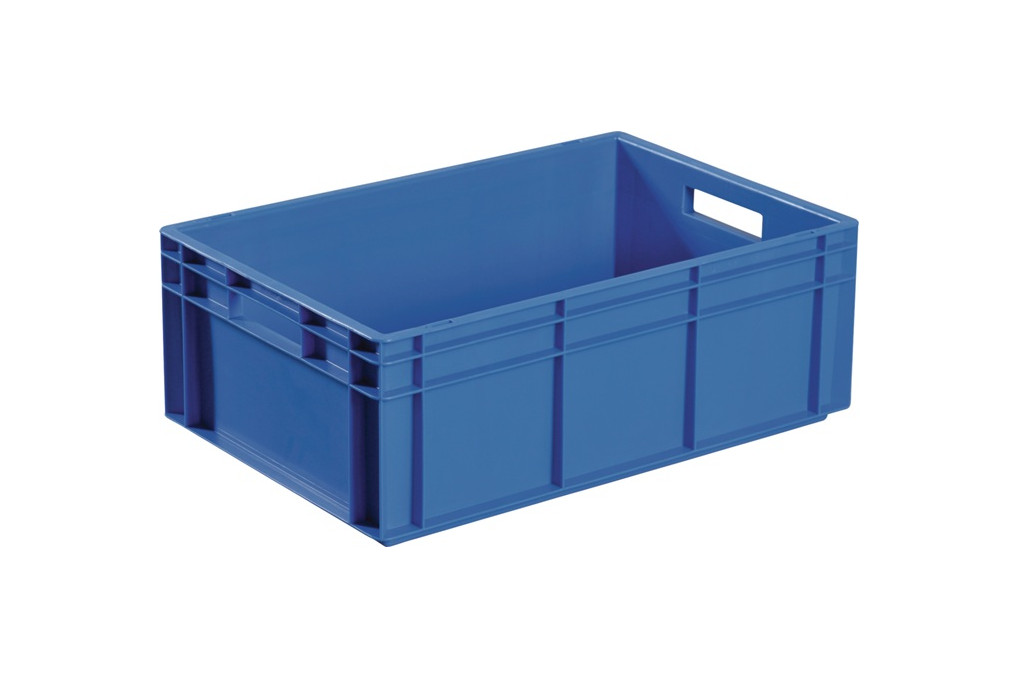 TransportbehälterL600xB400xH150mm blau PP Durchfassgr.Seitenwände geschl.TECWERK TransportbehälterL600xB400xH150mm blau PP Durchfassgr.Seitenwände geschl.TECWERK